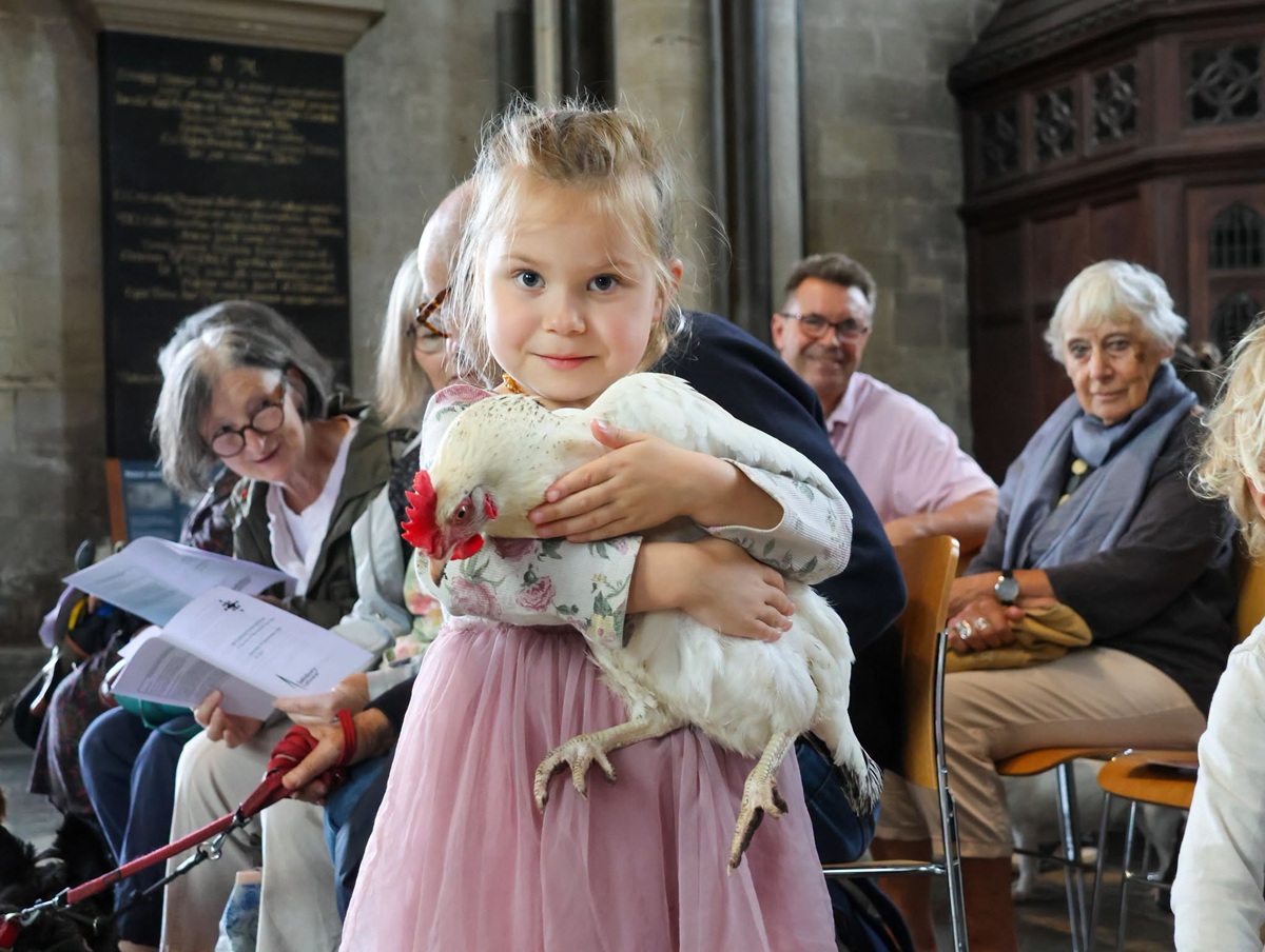 This year's special blessing for pets saw its biggest turnout yet. Picture: Salisbury Cathedral