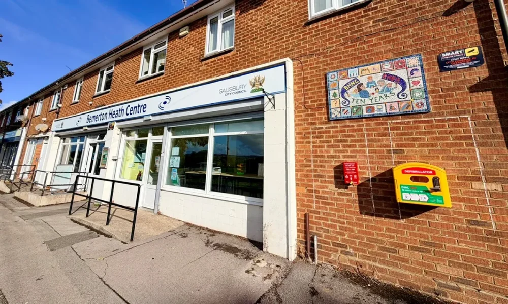 The bleed kit has been installed at the Bemerton Heath Centre in Salisbury