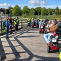 The Salisbury Mobility Scooter Scoot during the visit to Salisbury River Park