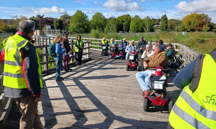 The Salisbury Mobility Scooter Scoot during the visit to Salisbury River Park